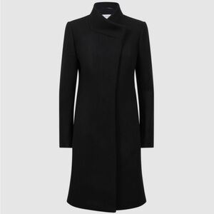 Reiss like-new black coat size 4